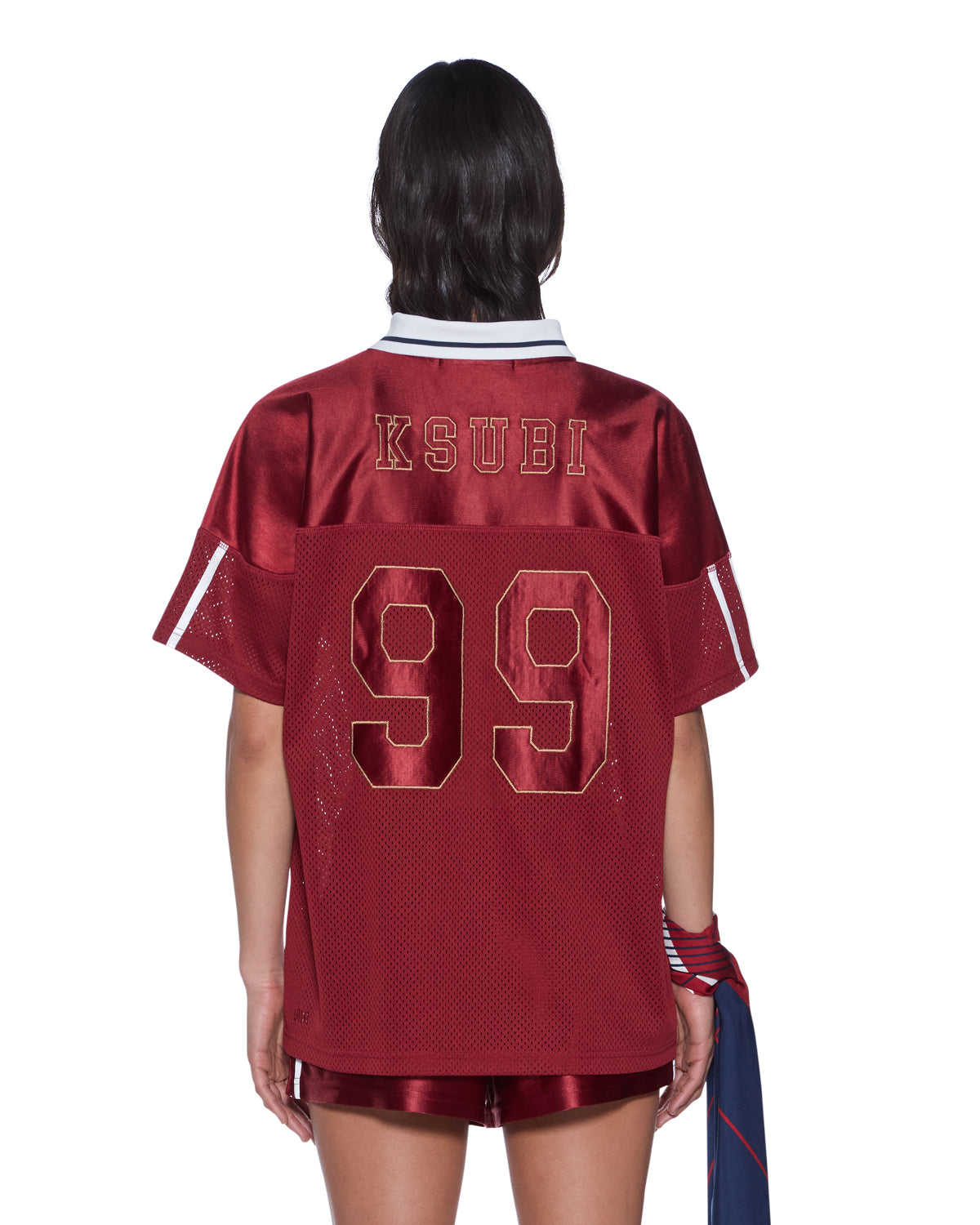 LDN BOYFRIEND SS JERSEY GARNET