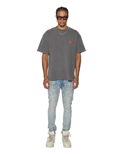 KICKSTART EKCESS SS TEE CHARCOAL