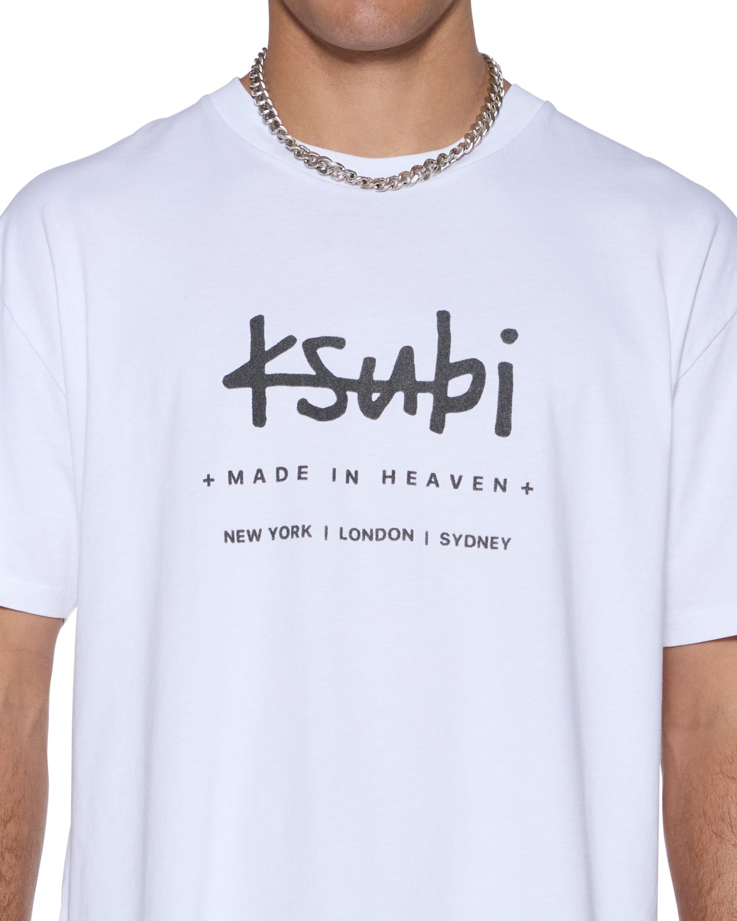 PLATED BIGGIE SS TEE TRU WHITE