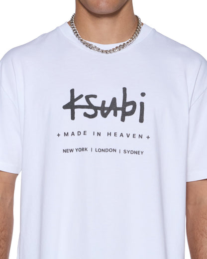 PLATED BIGGIE SS TEE TRU WHITE