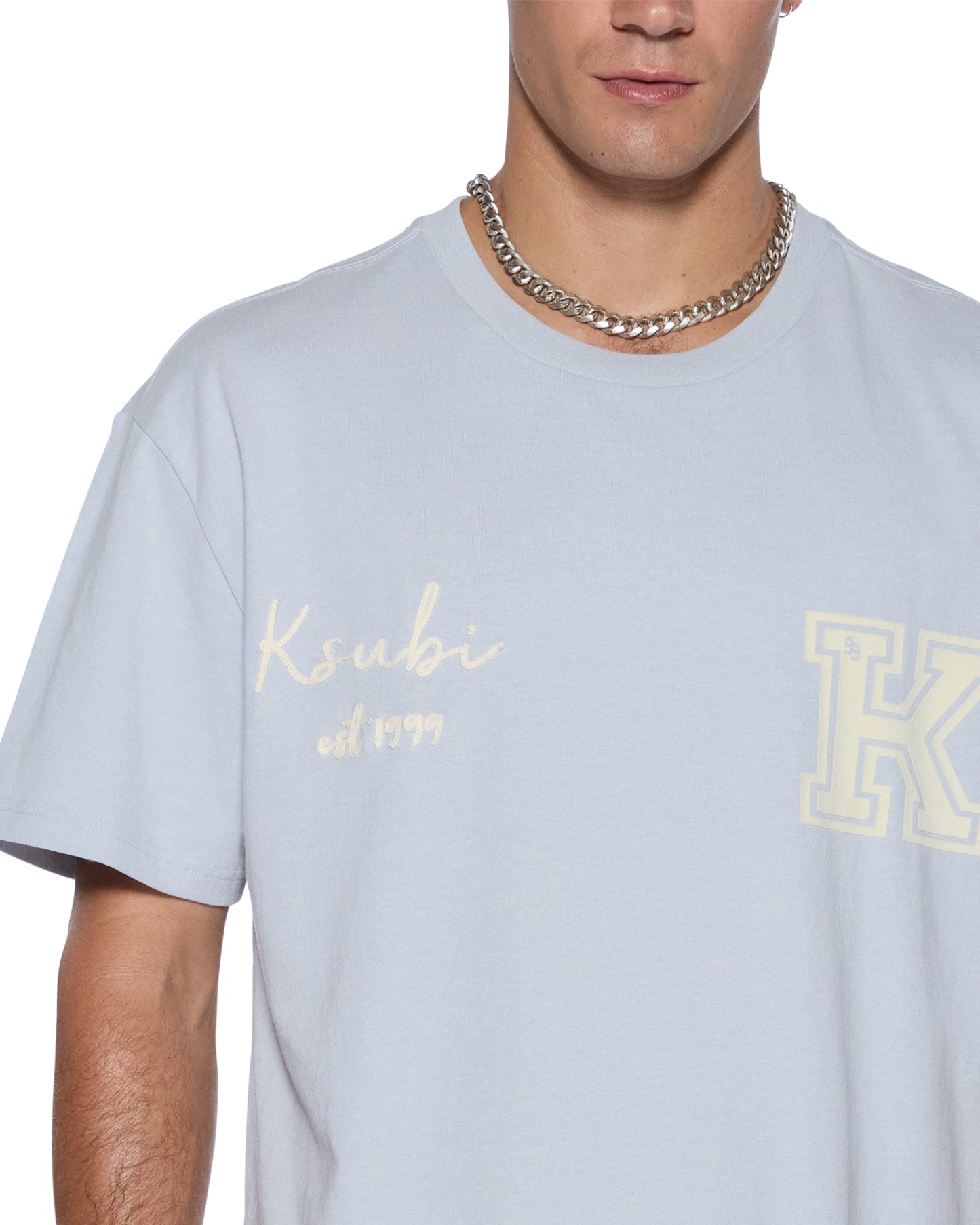 SALUD BIGGIE SS TEE BLUE MIST