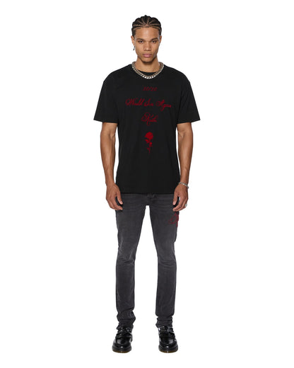 SIN AGAIN BIGGIE SS TEE JET BLACK