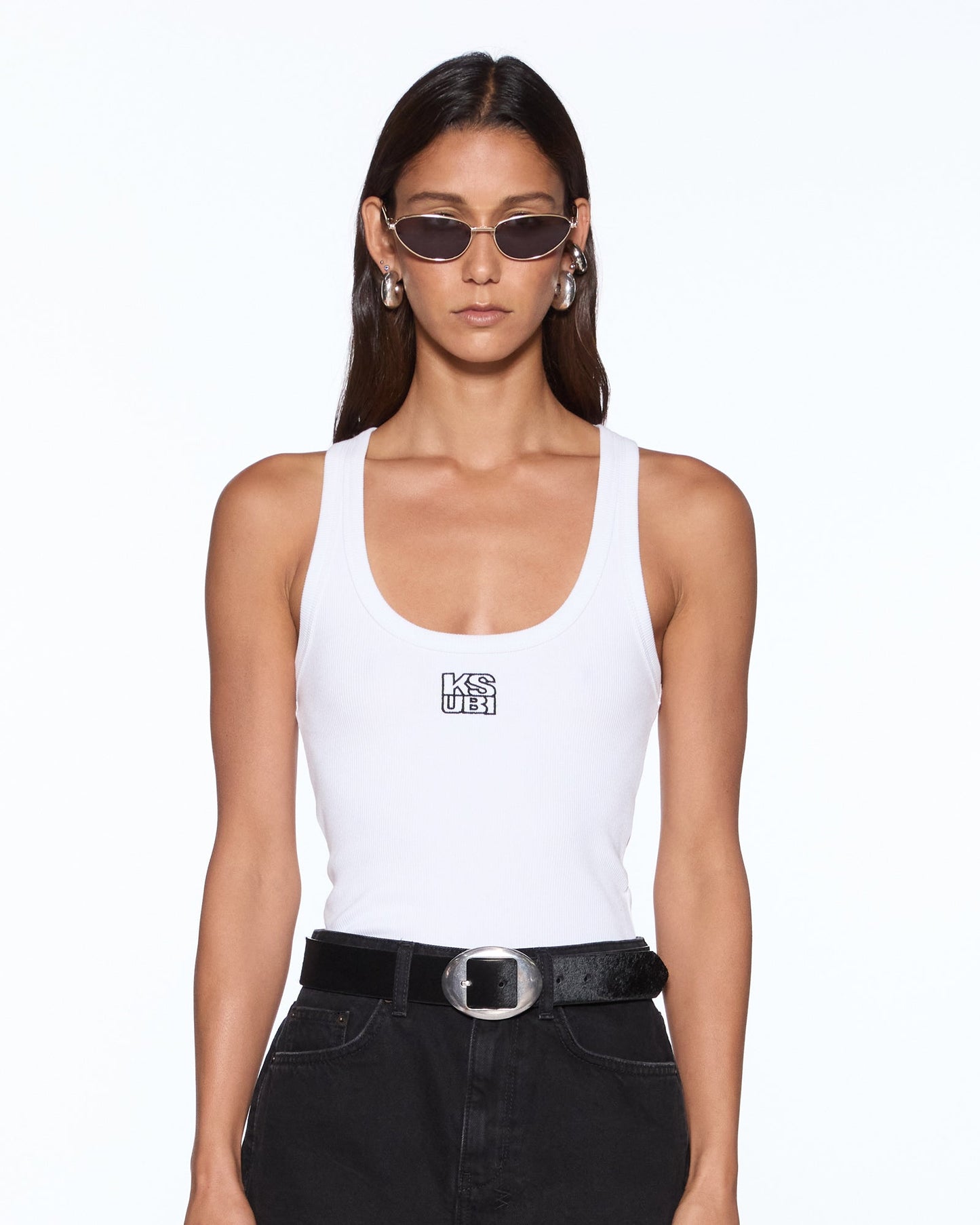 STACKED ORIGIN TANK WHITE