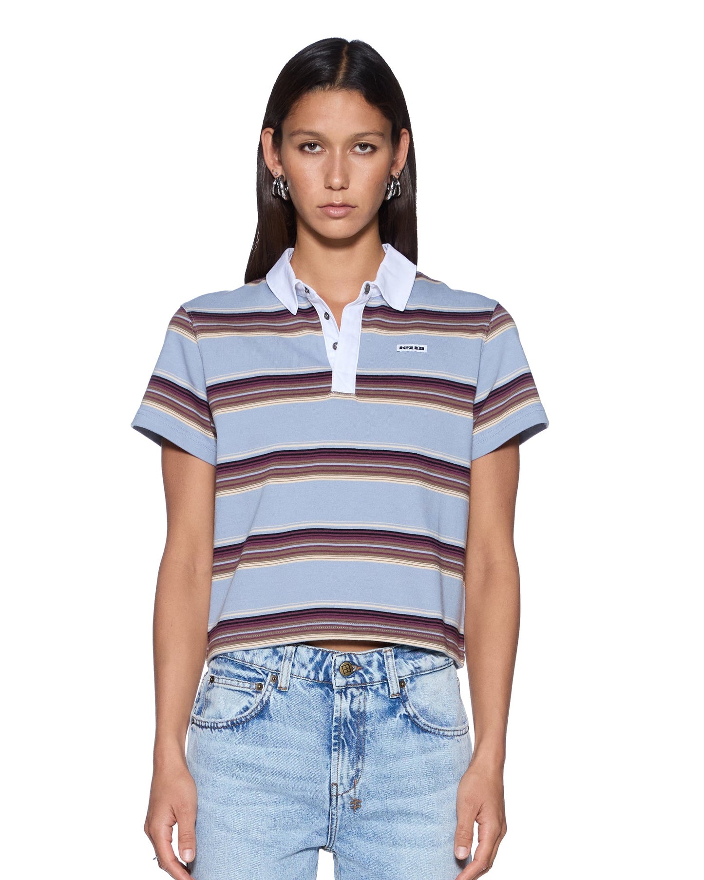 SOTT SHRUNKEN POLO MULTI STRIPE