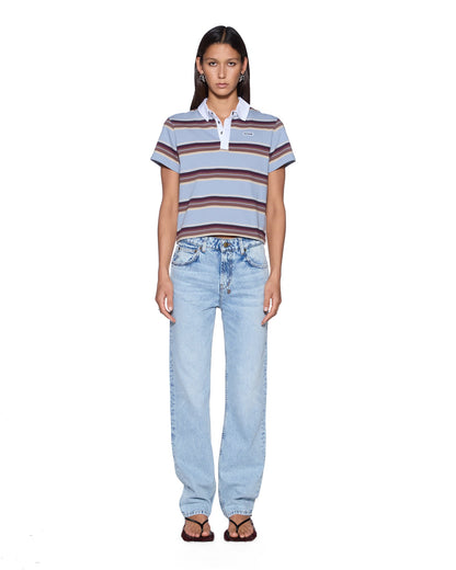 SOTT SHRUNKEN POLO MULTI STRIPE