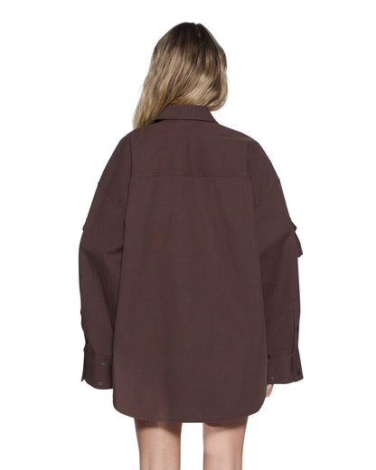 ASTRA LS CARGO SHIRT CHOCOLATE