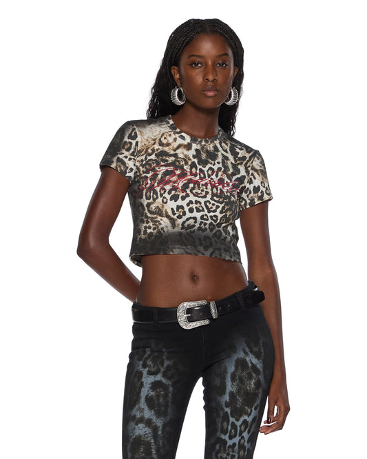 MOWALOLA BABY TEE CHEETAH