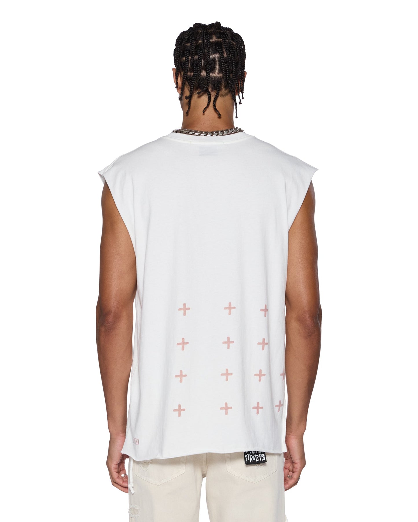 PARADISO CUT OFF TEE VINTAGE WHITE
