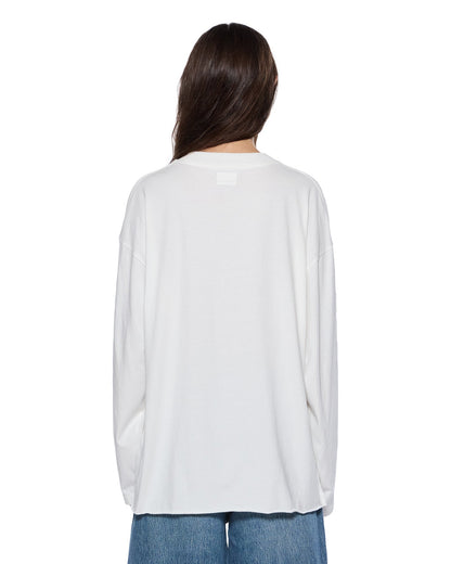 SOTT BOYFRIEND LS TEE VINTAGE WHITE