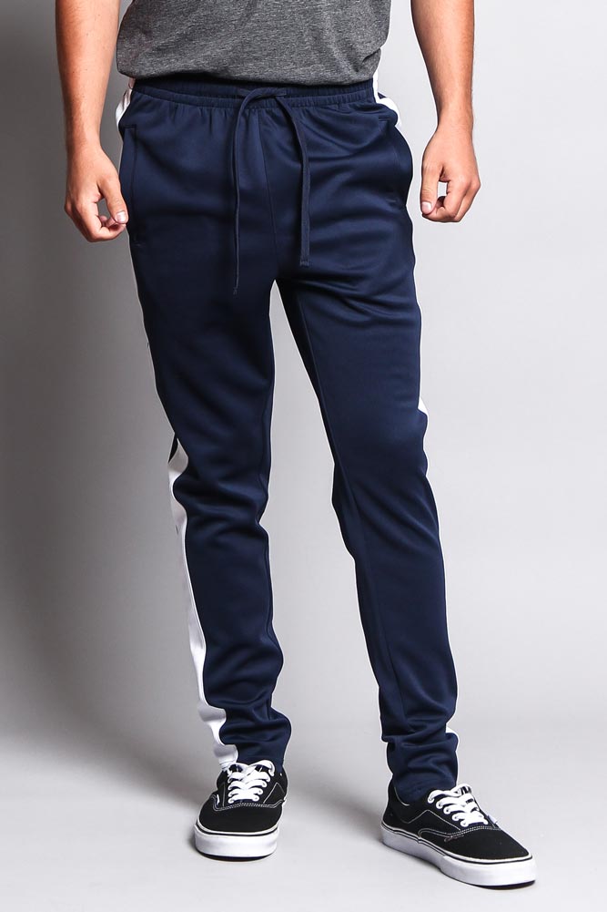 Slim Fit Striped Track Pants