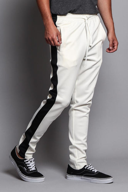 Slim Fit Striped Track Pants