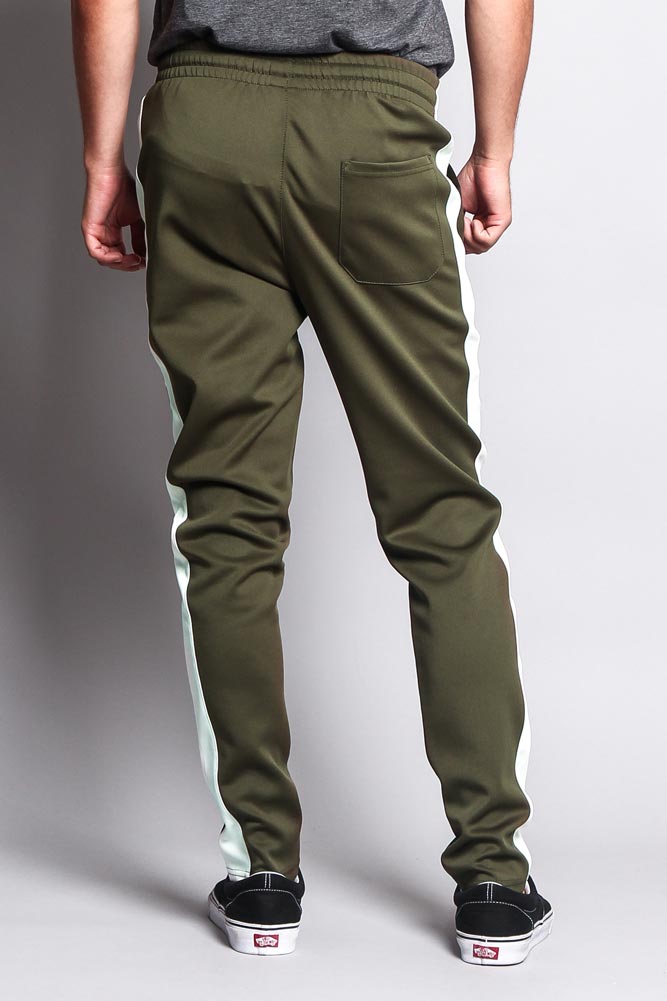 Slim Fit Striped Track Pants