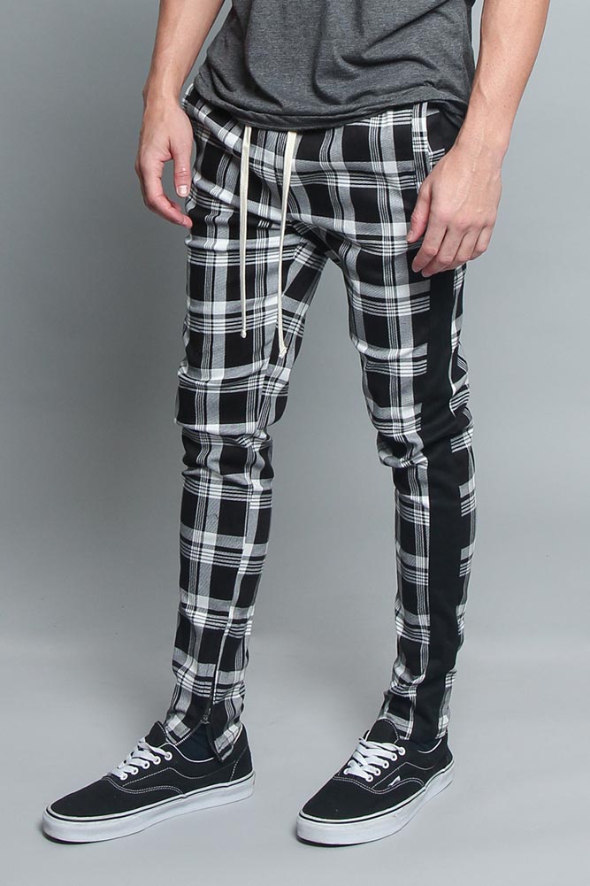 Plaid Track Pants