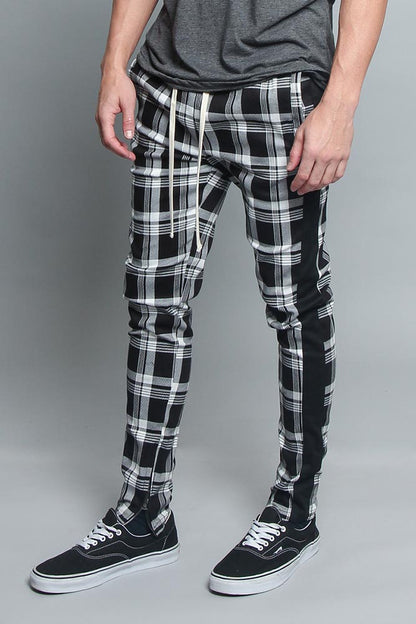 Plaid Track Pants