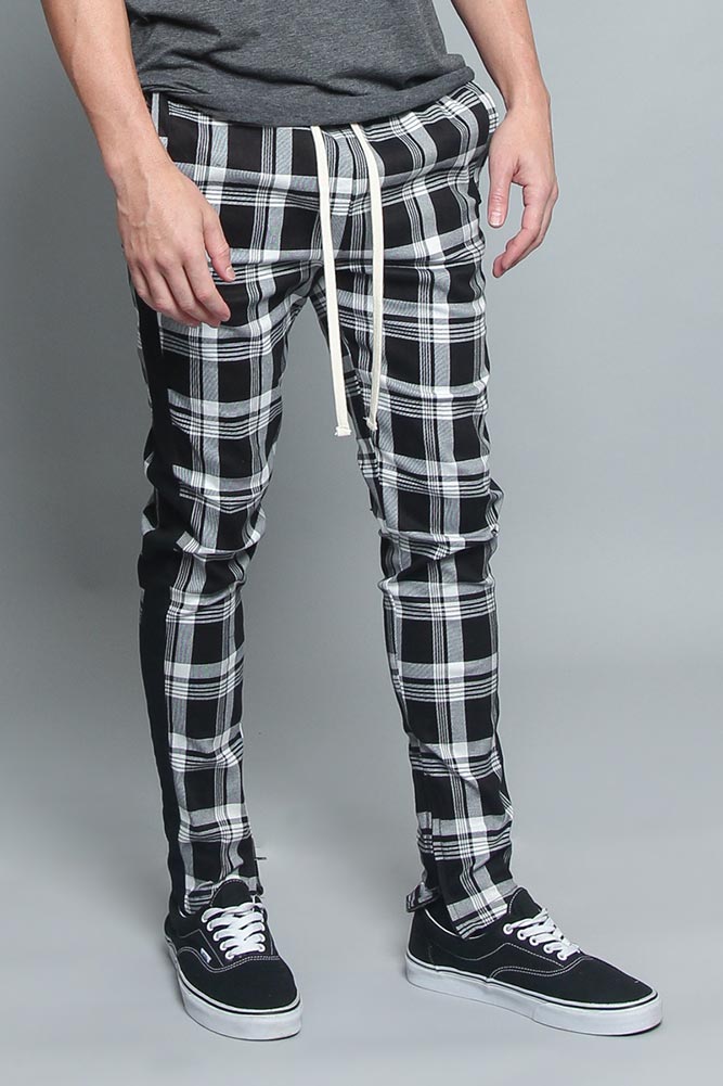 Plaid Track Pants