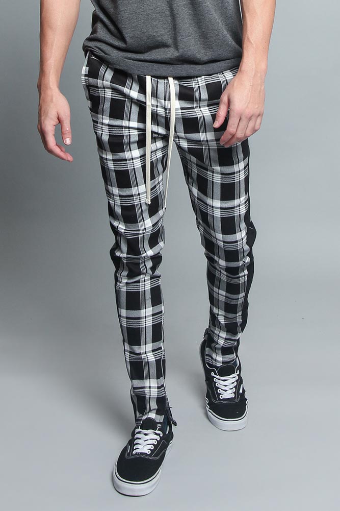 Plaid Track Pants