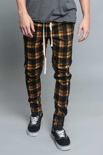 Plaid Track Pants