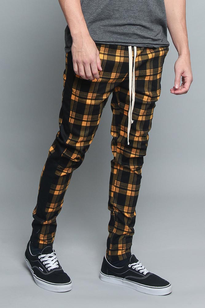 Plaid Track Pants