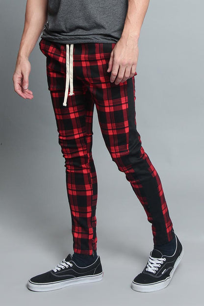 Plaid Track Pants