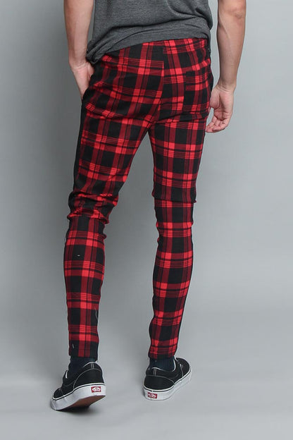 Plaid Track Pants