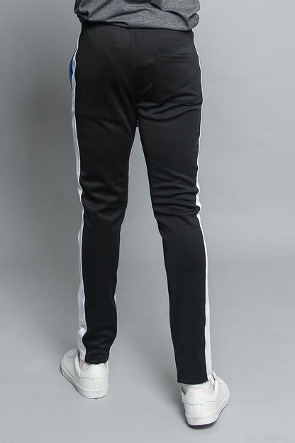 Tri Colored Color Blocked Track Pants