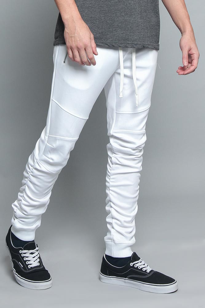 Scrunched Skinny Fit Track Pants