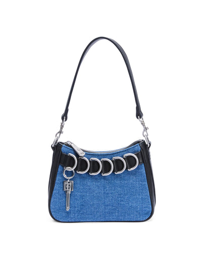 TRASH BAG MINI BLUE DENIM