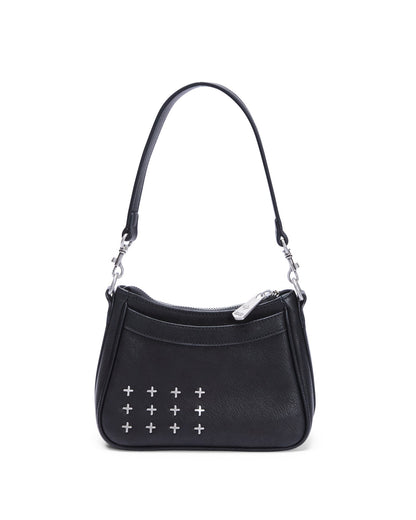 TRASH BAG MINI BLACK LEATHER