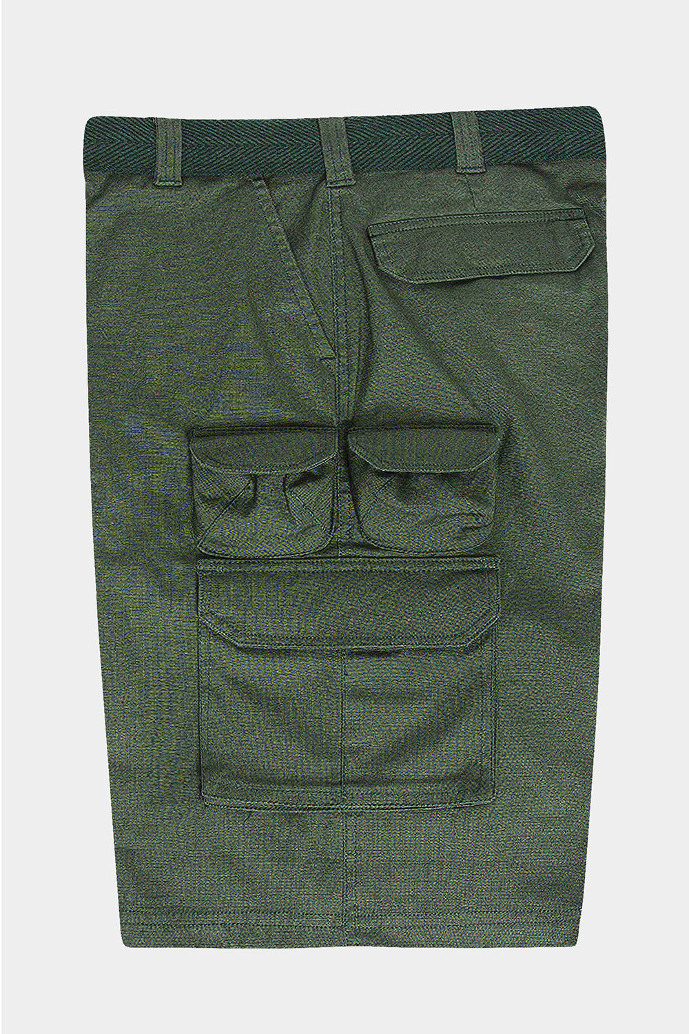 Essential Solid Relaxed Fit Woven Cargo Shorts