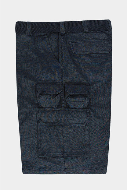 Essential Solid Relaxed Fit Woven Cargo Shorts