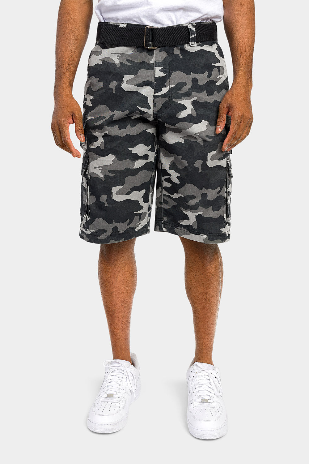 Essential Camo Relaxed Fit Chino Cargo Shorts