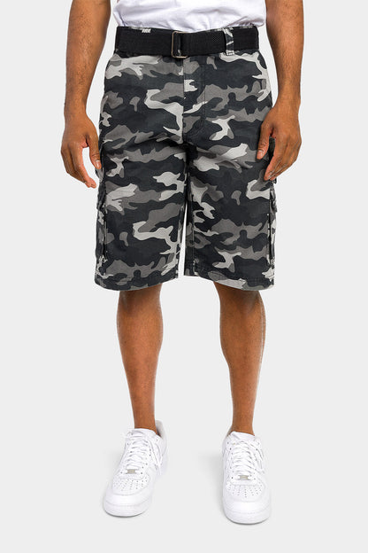 Essential Camo Relaxed Fit Chino Cargo Shorts