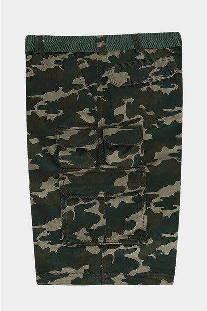 Essential Camo Relaxed Fit Chino Cargo Shorts