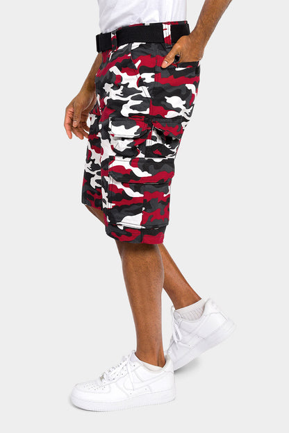 Essential Camo Relaxed Fit Chino Cargo Shorts