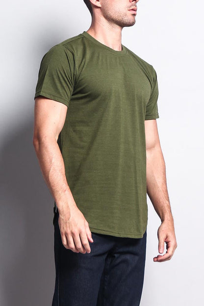 Fishtail Long Length Curved Hem T-Shirt