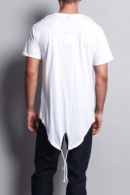 Fishtail Long Length Curved Hem T-Shirt
