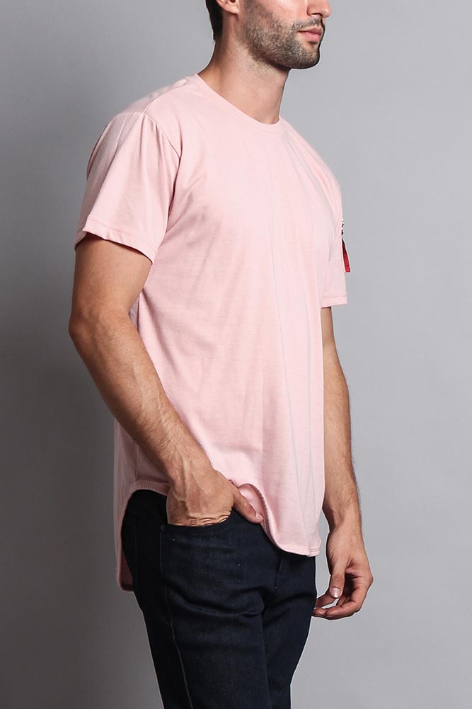 Flight MA-1 Long Length Curved Hem T-Shirt