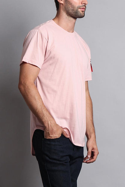 Flight MA-1 Long Length Curved Hem T-Shirt