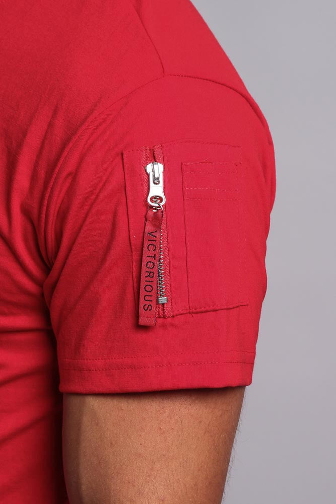 Flight MA-1 Long Length Curved Hem T-Shirt