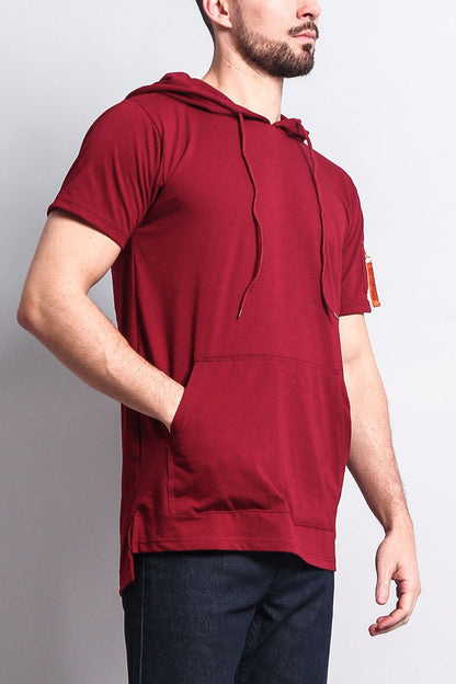 Hooded MA-1 Bomber Flight Style T-Shirt