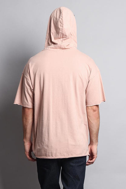 Men's Over Sized Hooded T-Shirt