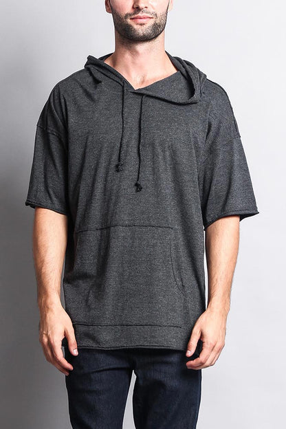 Men's Over Sized Hooded T-Shirt