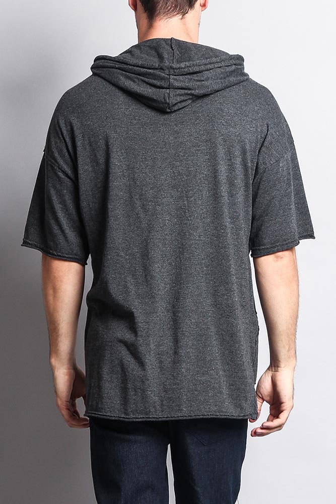 Men's Over Sized Hooded T-Shirt