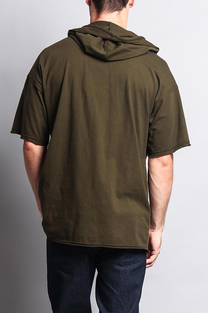 Men's Over Sized Hooded T-Shirt