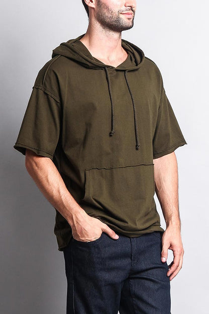 Men's Over Sized Hooded T-Shirt