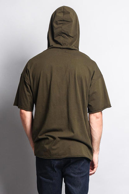 Men's Over Sized Hooded T-Shirt