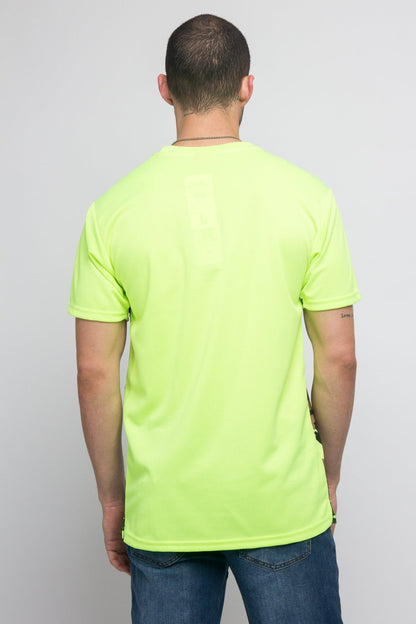 Neon Camo Reflective Stripe T- Shirt