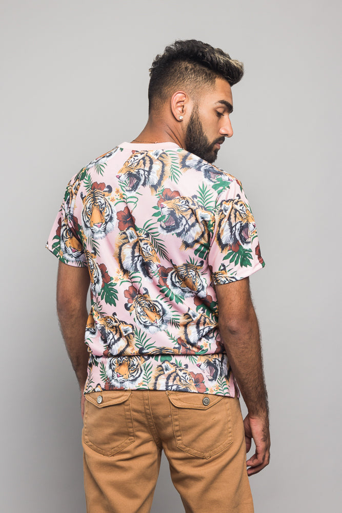 3D Savage Tiger Print T-Shirt