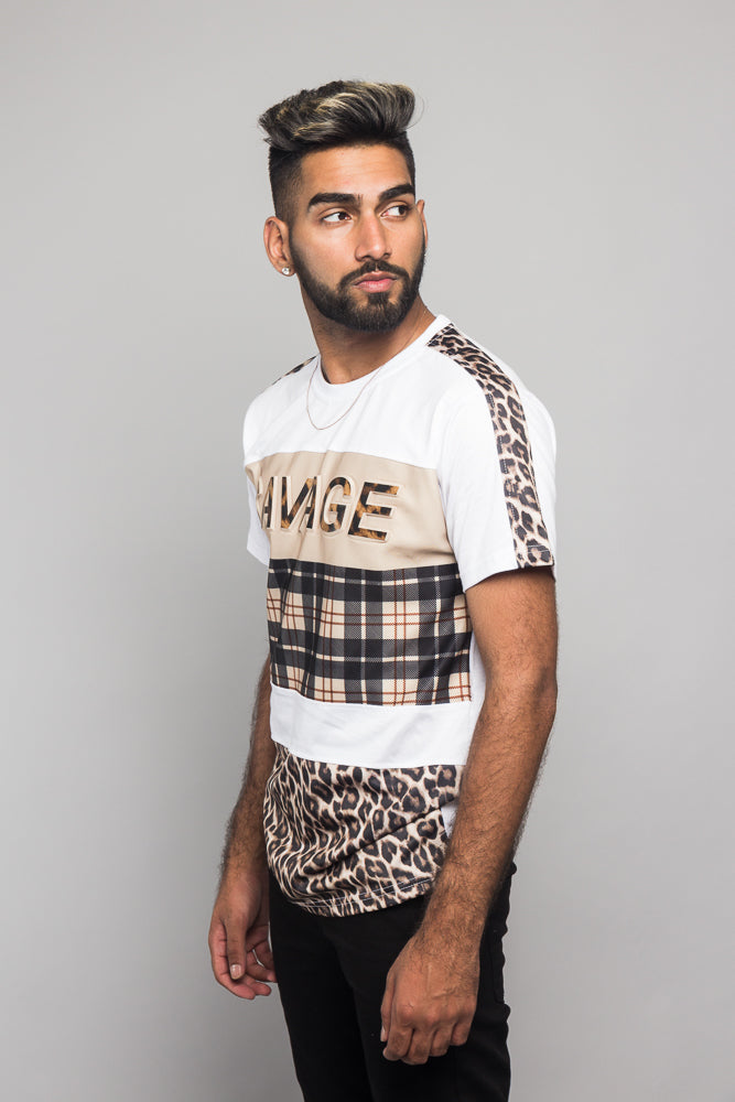 Savage Leopard Block T-Shirt