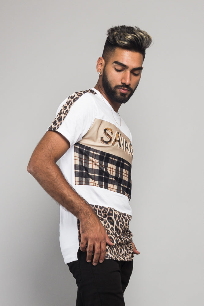 Savage Leopard Block T-Shirt